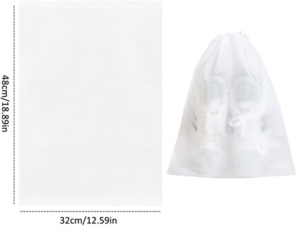50-Pack Drawstring Shoe Bags