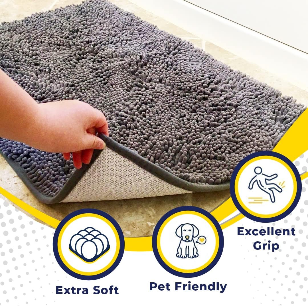 Chenille Absorbent Door Mat
