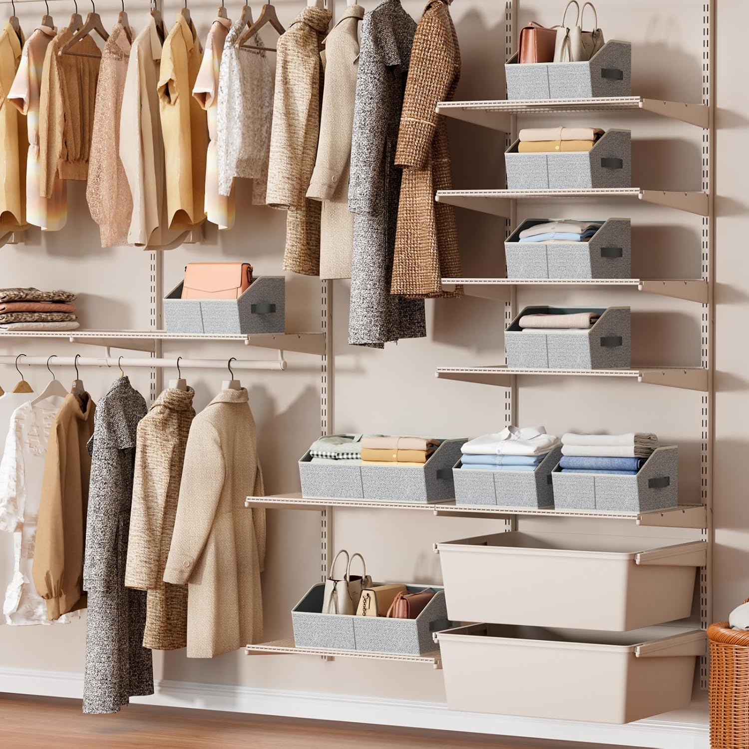 6-Pack Fabric Storage Bins