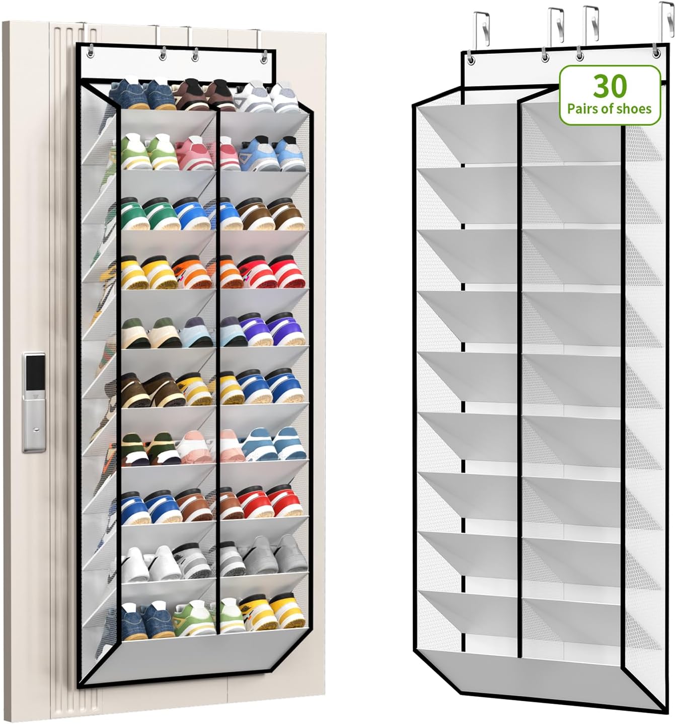 20-Pocket Over-Door Shoe Organiser