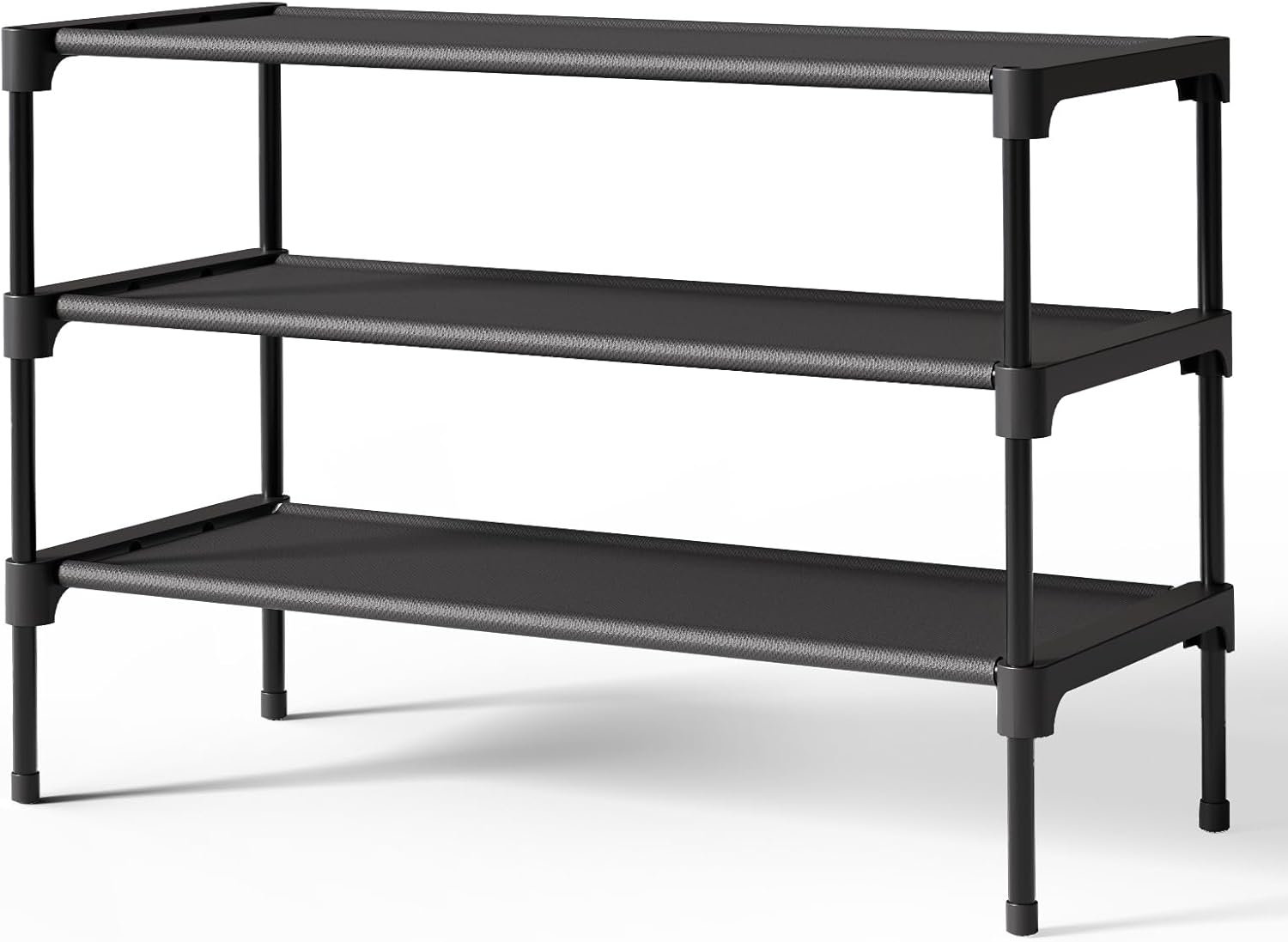 3-Tier Fabric Shoe Rack