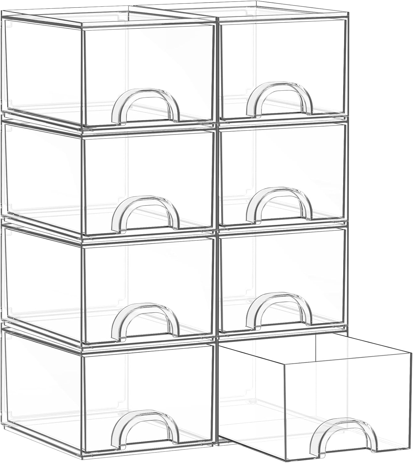 8-Pack Stackable Storage Drawers