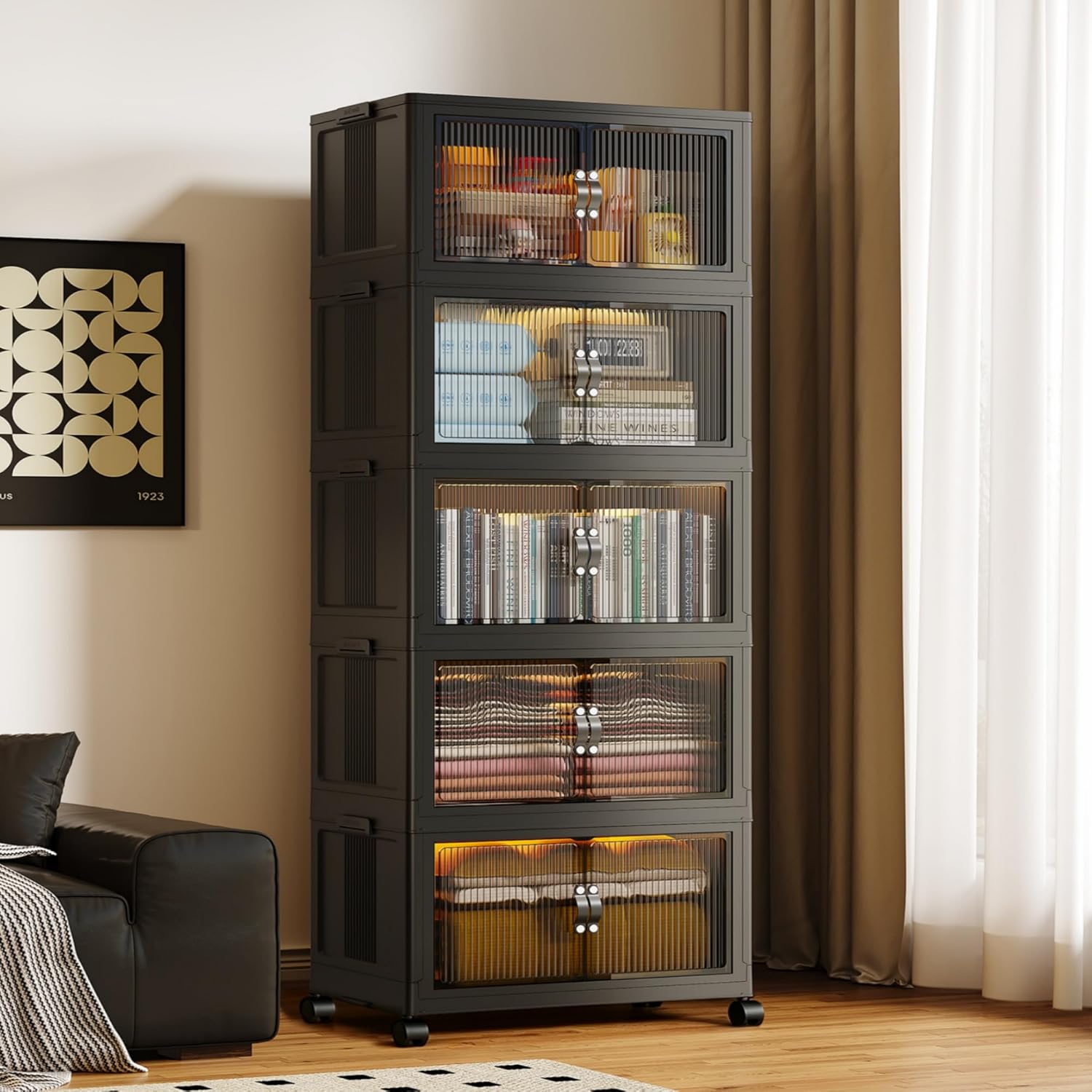5-Pack Stackable Storage Bins