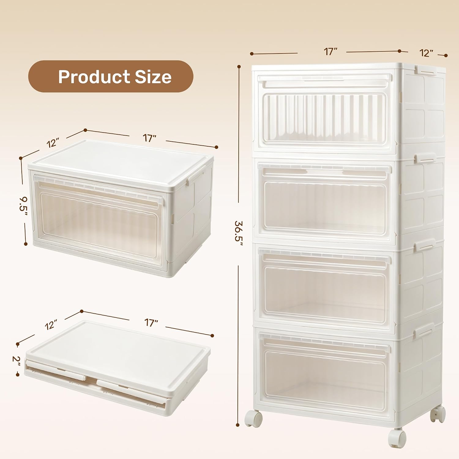 32-Quart Stackable Storage Bins