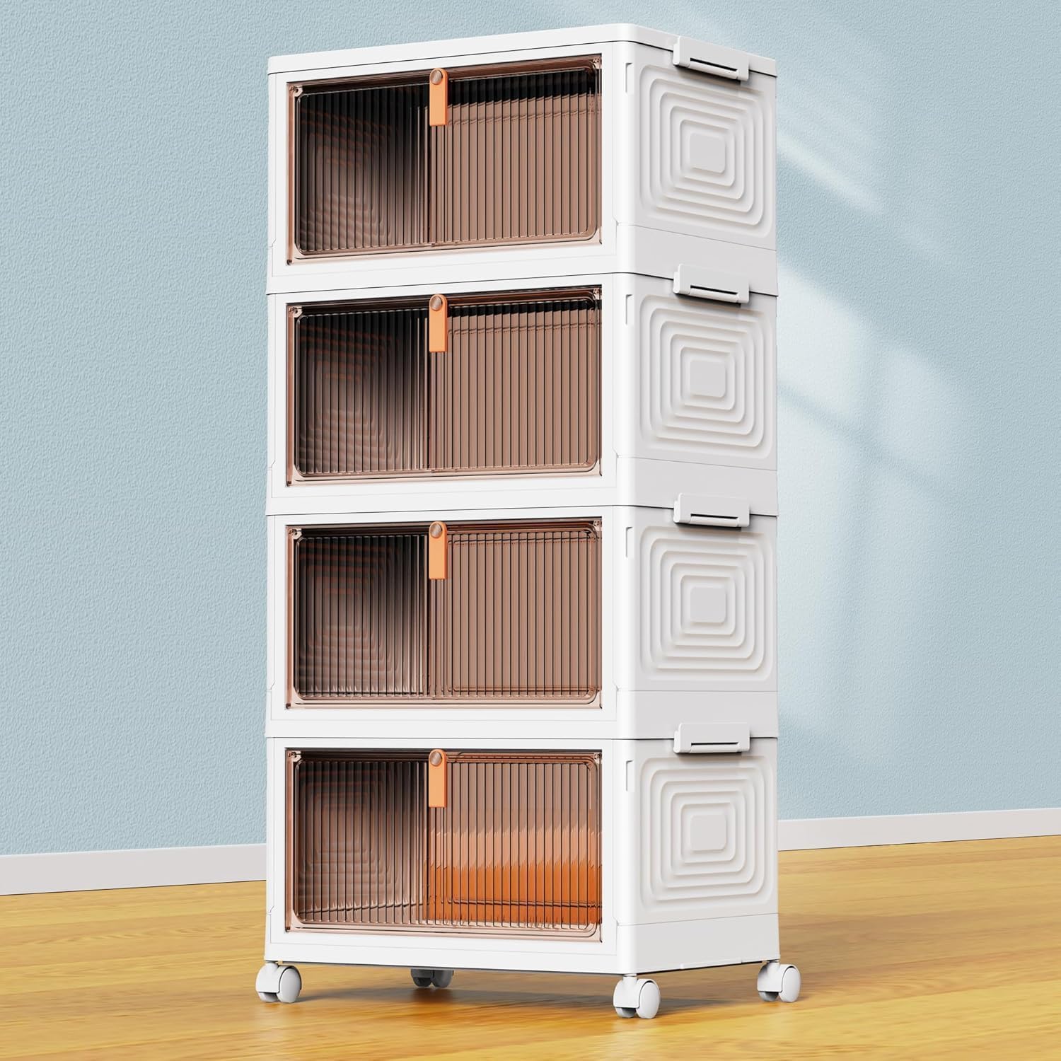 23-Quart Folding Storage Bins
