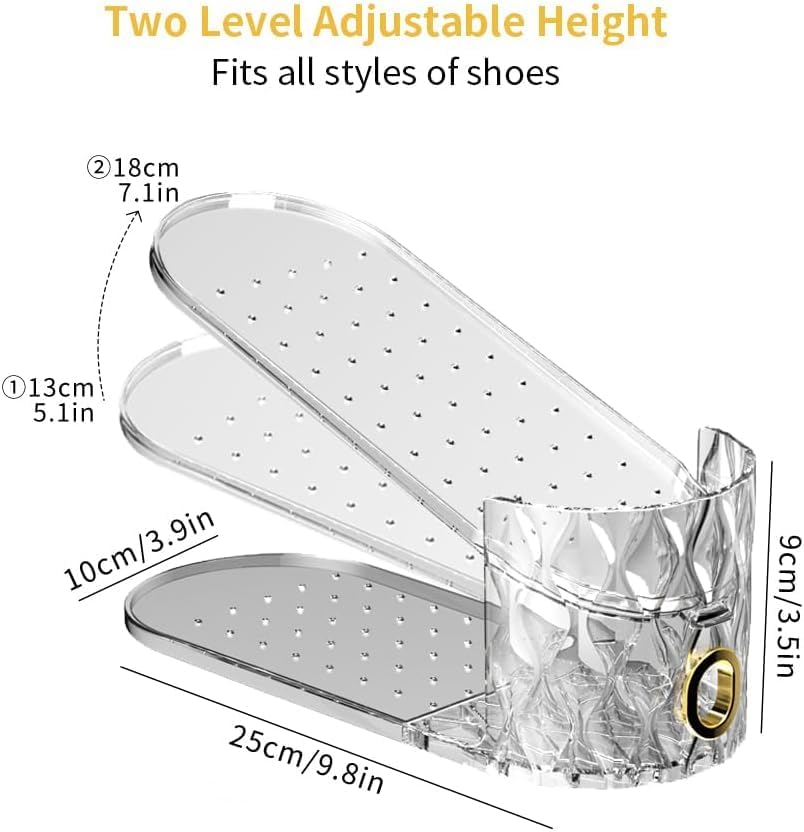 15-Pack Clear Shoe Organisers